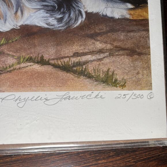 The Collection Collies"Signed Print by Phyllis Jawicki Numbers 25/100 Certified - Picture 4 of 10